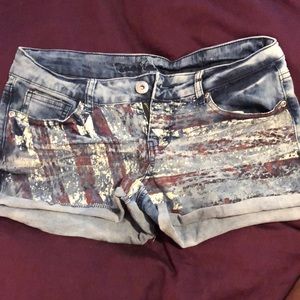 Denim shorts